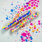 Statement Kerze 'HAPPY BIRTHDAY' blau