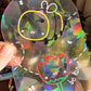 Suncatcher Regenbogen Fensteraufkleber im kawaii Stil