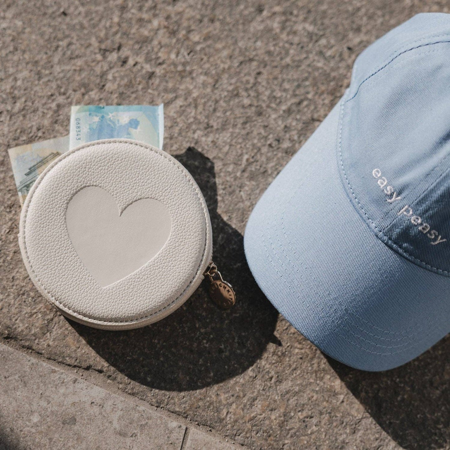 Cap blau 'Easy peasy'