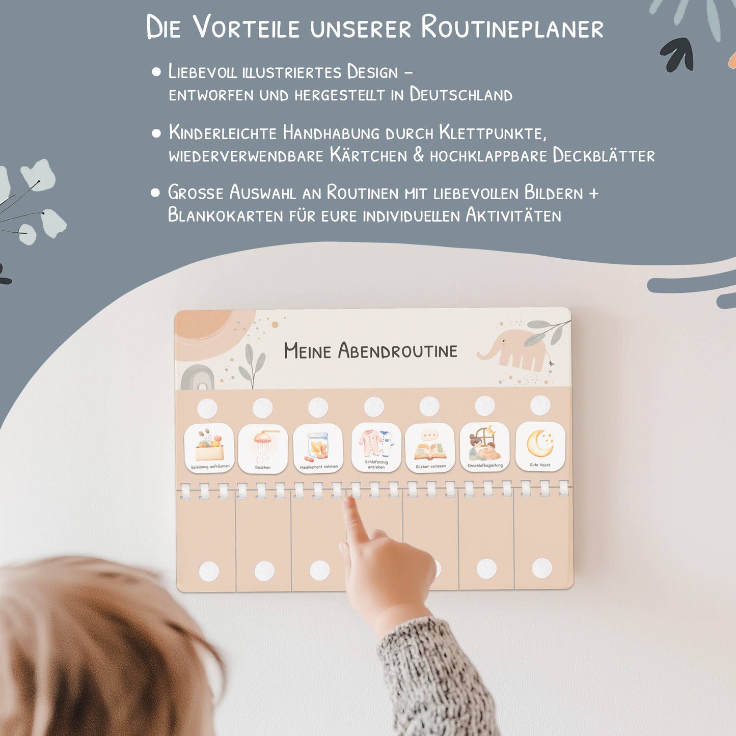 Routineplaner (Morgen & Abend) - Motiv Little Elephant