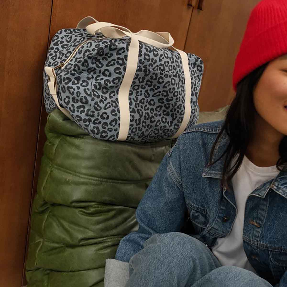 Damen Wochenendtasche Raphael Streifen Graou Blue Sky