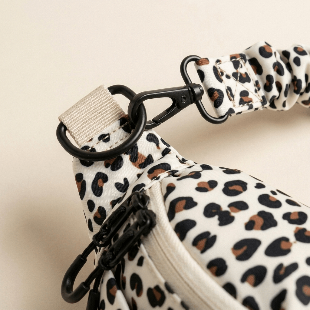 Damen Tasche 'Banane Creme Leopard'