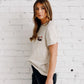 Damen T-Shirt Dackel auf Creme