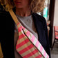Gürteltasche neonpink gestreift
