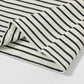 Gestreiftes Sweatshirt mit schwarzer Schleife