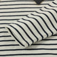 Gestreiftes Sweatshirt mit schwarzer Schleife