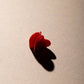 Damen Haarklammer in Herzform 'Lovely Heat' rot