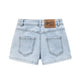 Jeansshorts mit Blumenstickerei