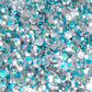 Bio Glitter silber-blau