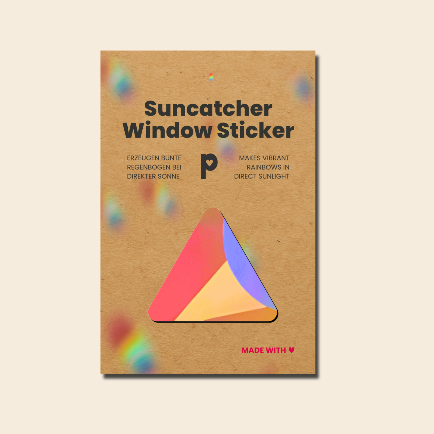 Suncatcher Fenstersticker Dreieck