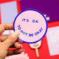 Sticker „It's okay“ Smiley – Vinylaufkleber
