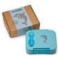 Bento Box Lunchbox Delphin blau 18cm