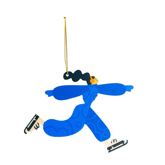 3D-Weihnachtsschmuck 'Schlittschuhläufer'