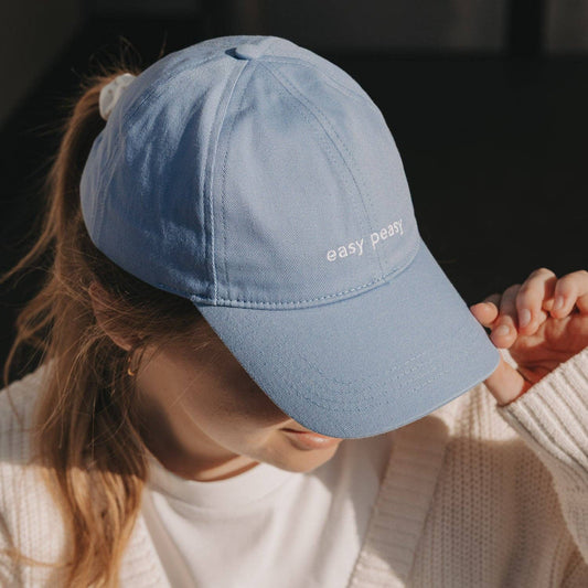 Cap blau 'Easy peasy'