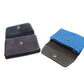 Upcyceltes Lederportemonnaie Colorblock khaki/bordeaux