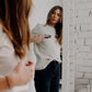 Damen T-Shirt Dackel auf Creme