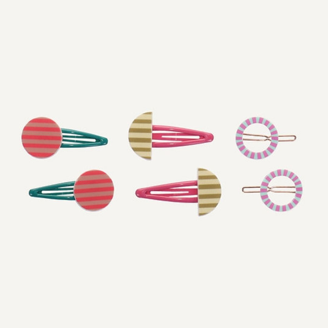 Haarclips 2er Set 'better together' mint/pink