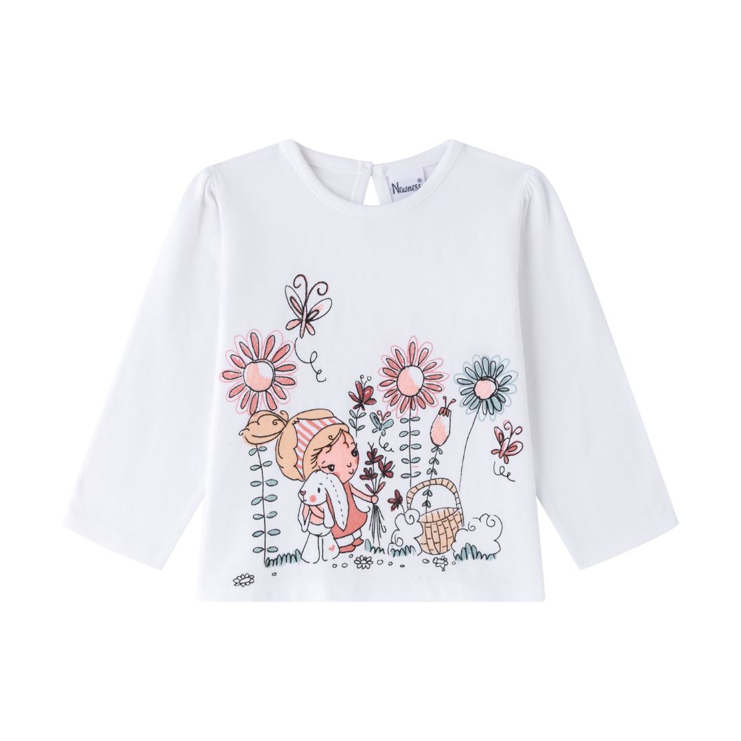 Longsleeve süßem Print Blumenwiese