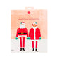 Lustige Weihnachtsdekoration Santa und Frau Claus 2er-Pack