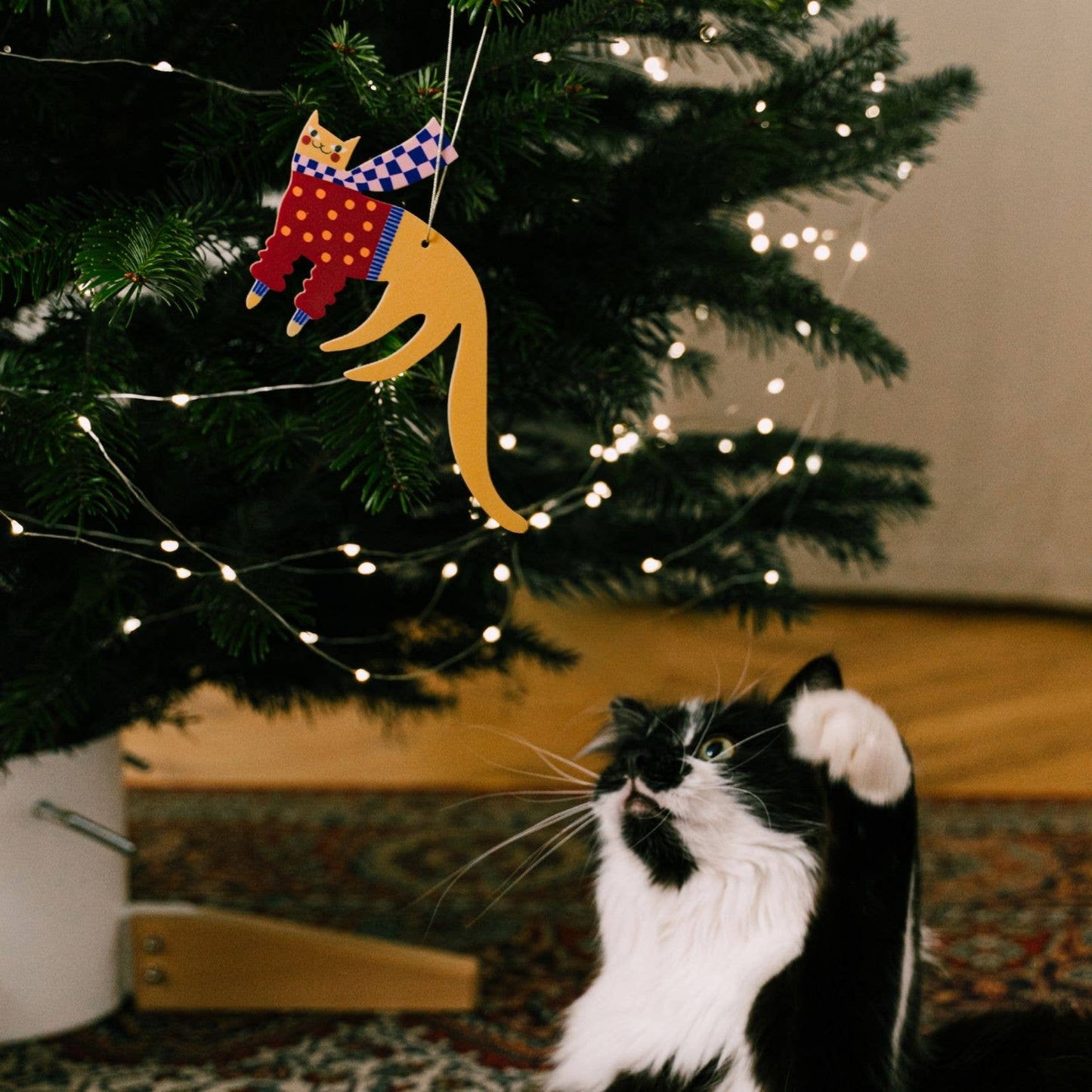 3D-Weihnachtsschmuck 'Niedliche Katze'