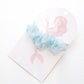 Scrunchie Meerjungfrau Perlmuttperlen pastell blau