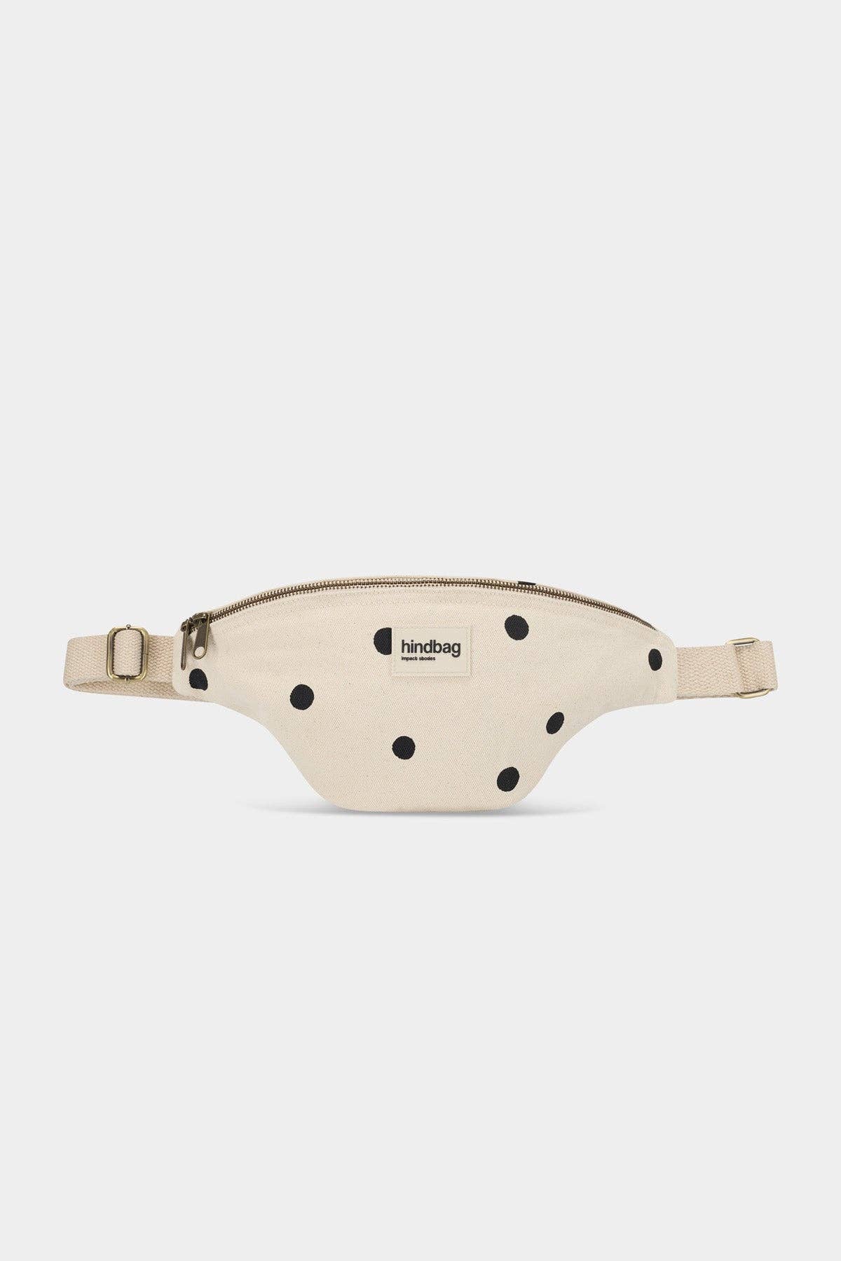 Damen Gürteltasche 'Olivia Punkte' ecru