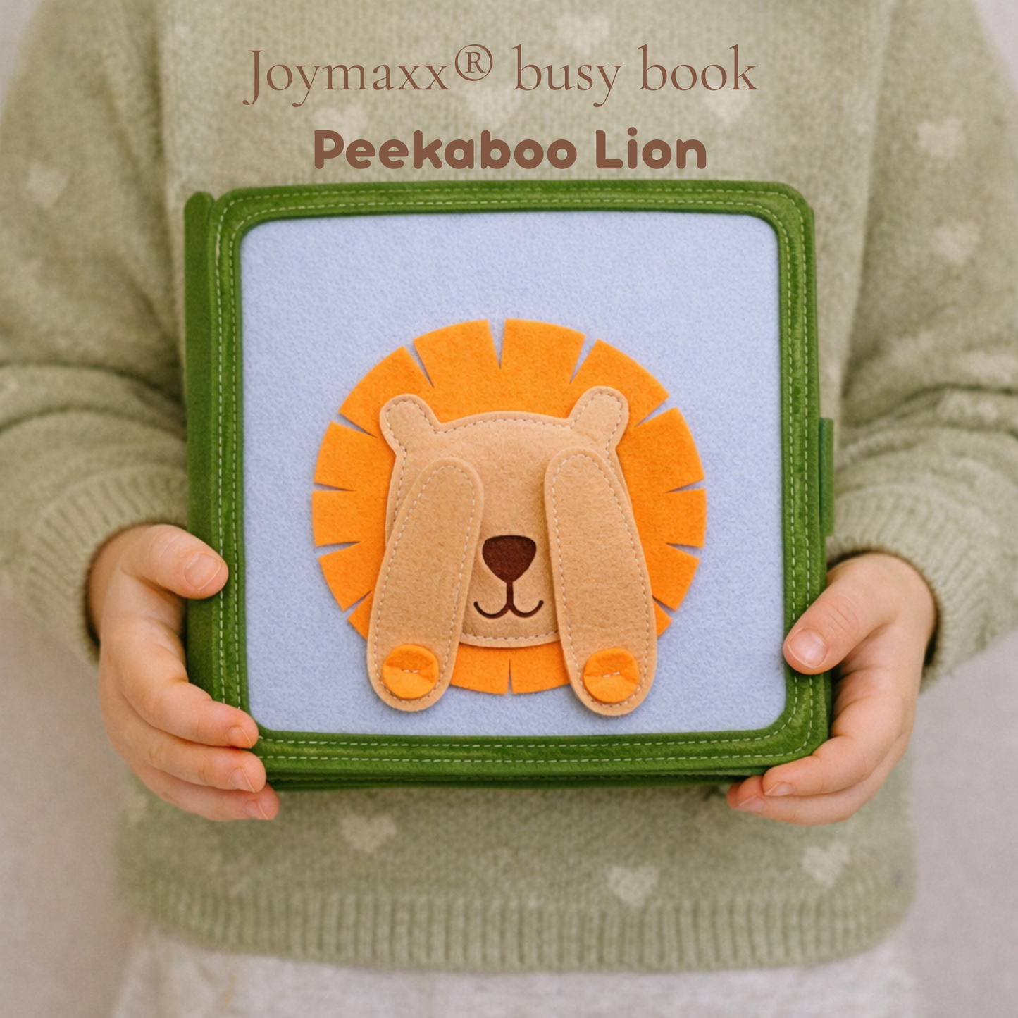 Montessori Beschäftigungsbuch Peekaboo-Löwe