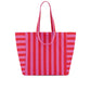 Shopper Tasche Elisa orchidee/tomate gestreift