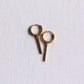 Damen Ohrringe Creolen mit Barren gold 12mm