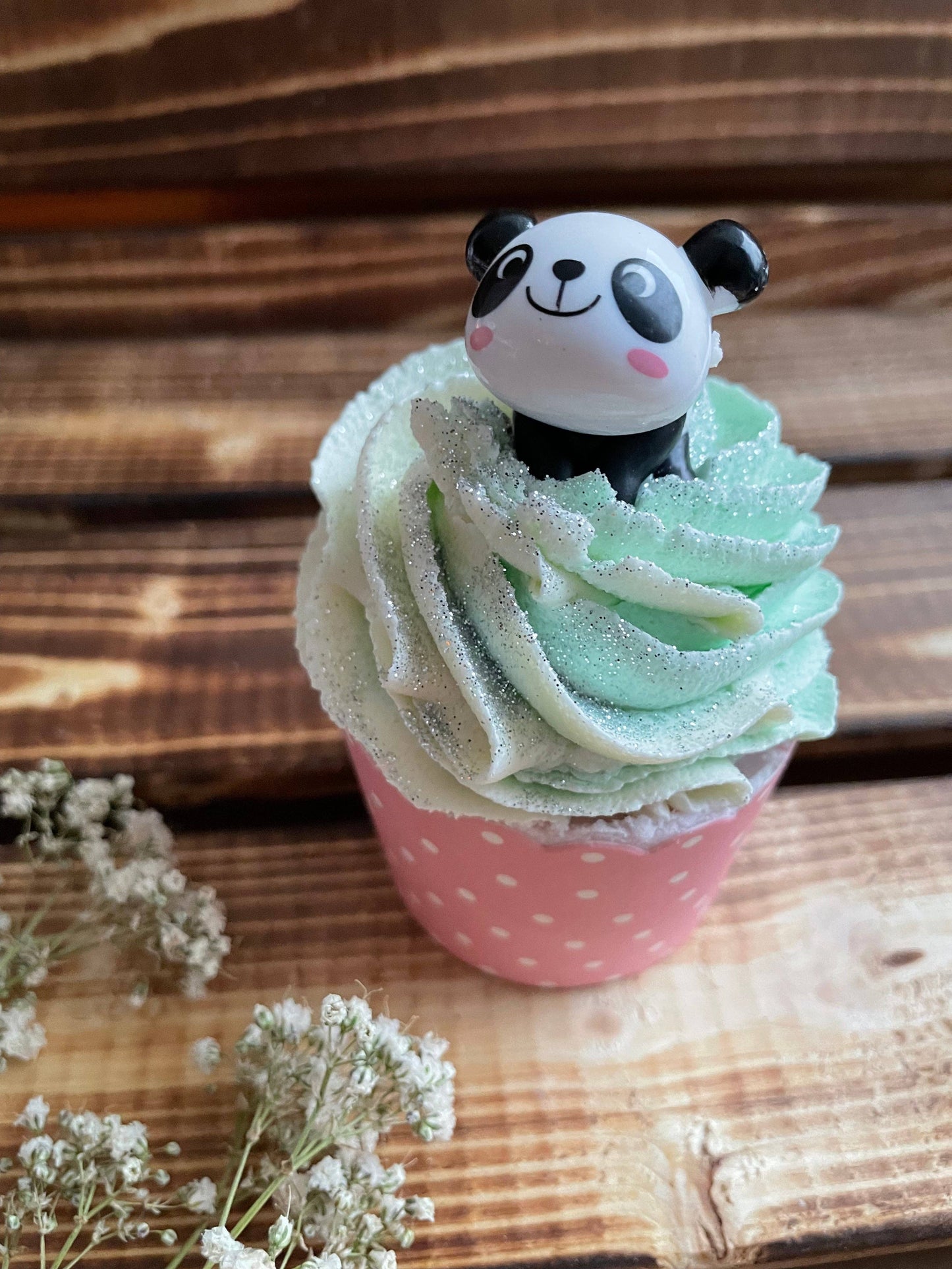 Badecupcake Orange - Panda