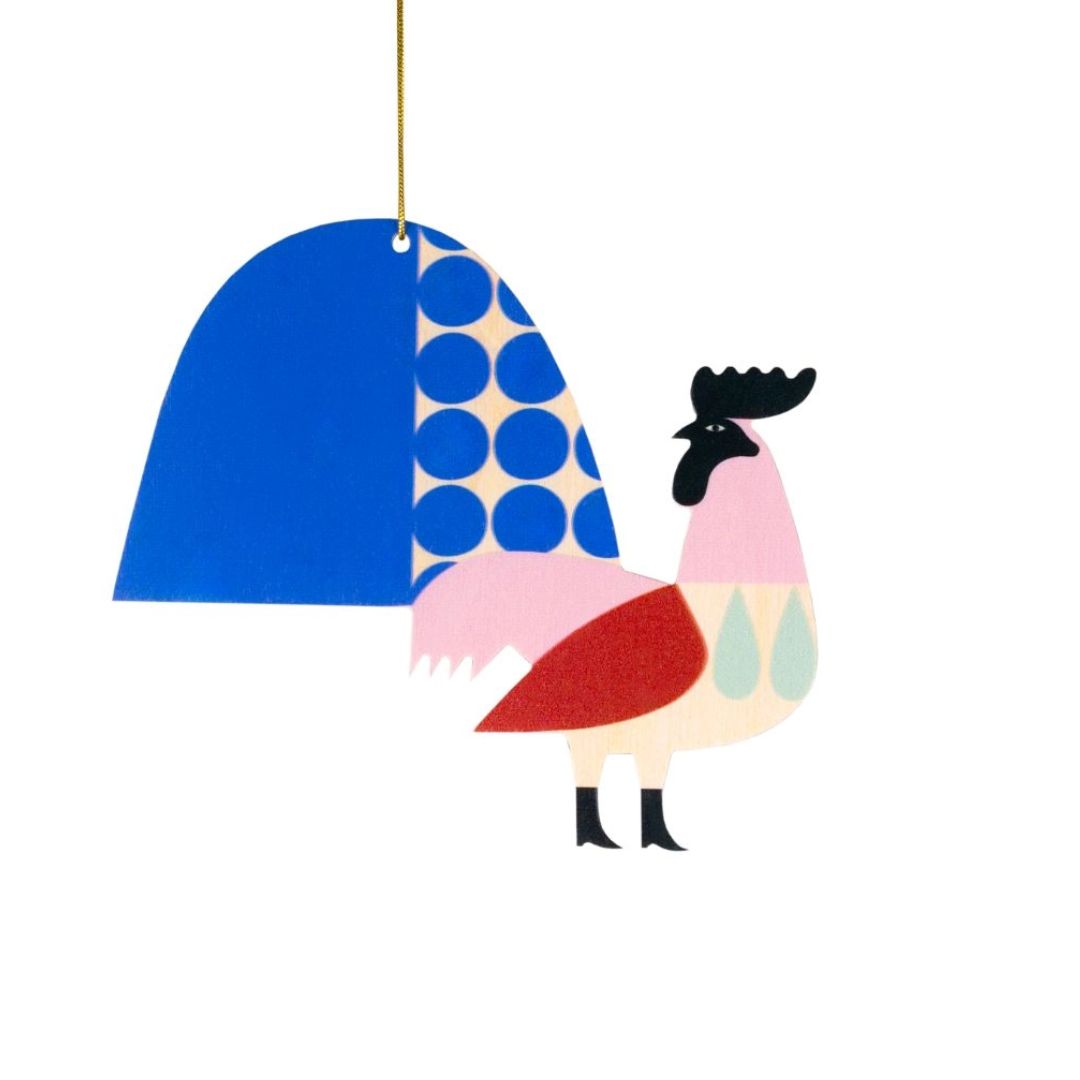 3D-Oster Dekoration Osterhänger 'LAWRENCE DER HAHN'