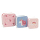 Set 3 Lunchboxen 'Magisches Einhorn'