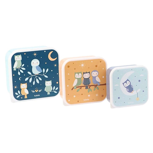 Set 3 Lunchboxen 'Magischer Wald'