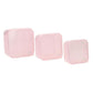 Set 3 Lunchboxen 'Aqua Glitzer rosa'