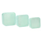 Set 3 Lunchboxen 'Aqua Glitzer türkis'