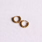 Edelstahl Creolen 10mm "Kugeln" - Gold