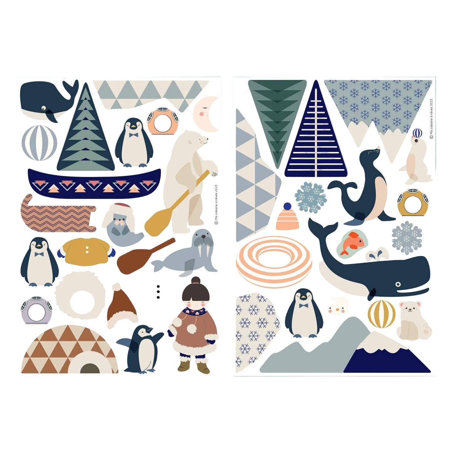 Magnetspiel Tiere auf der Eisscholle