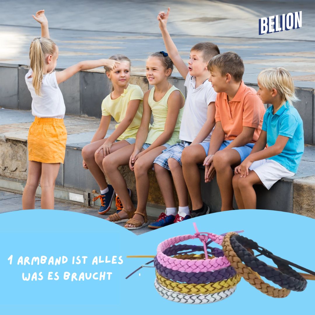 100% natürliches Leder-Mückenarmband 10Stk