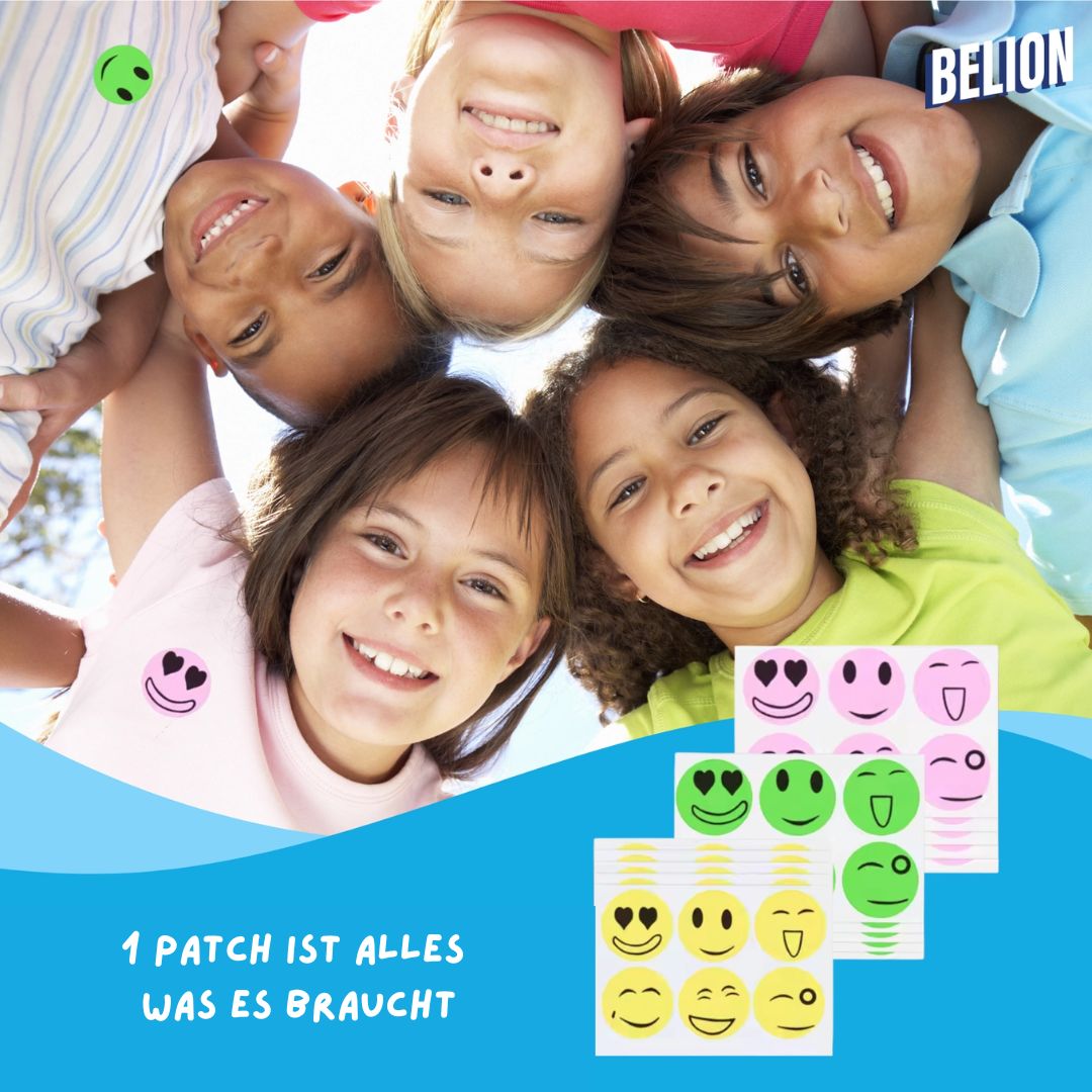 100% natürlicher Anti-Mücken-Patch 90 Stk Smileys