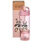 Wasserflasche 2 in 1 mit abnehmbarem Bodenbecher rosa