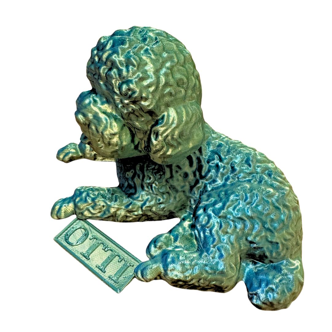 3D Hund personalisierbar mit Text