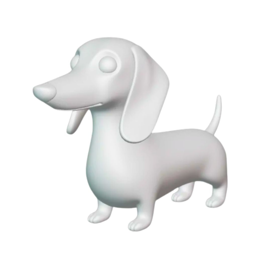 3D Hund personalisierbar mit Text