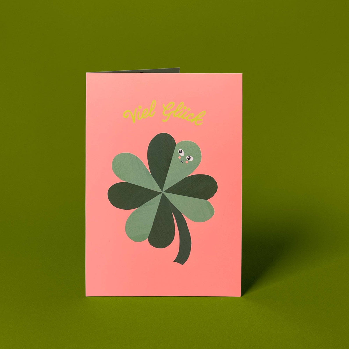 Minikarte 'Glücksklee' 2in1 Karte & Geschenk in einem