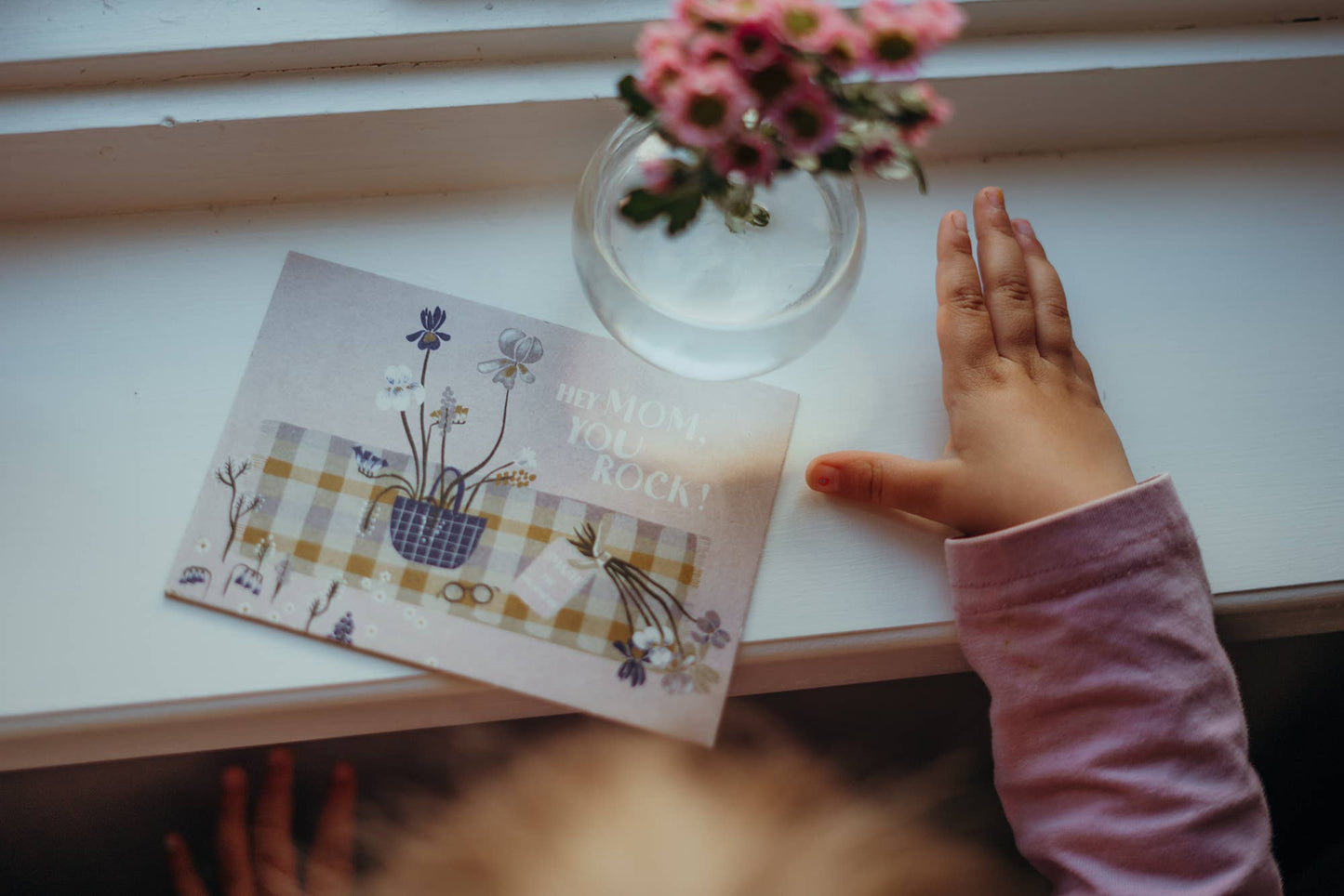 Postkarte 'HEY MOM YOU ROCK'