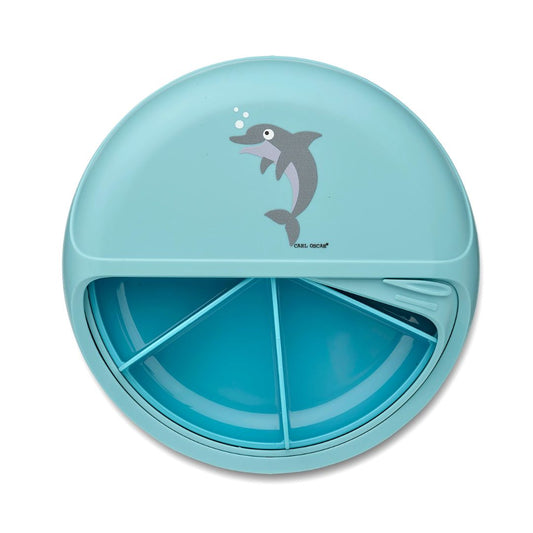 Snack Disc Kinder 'Delfin' blau 15 cm