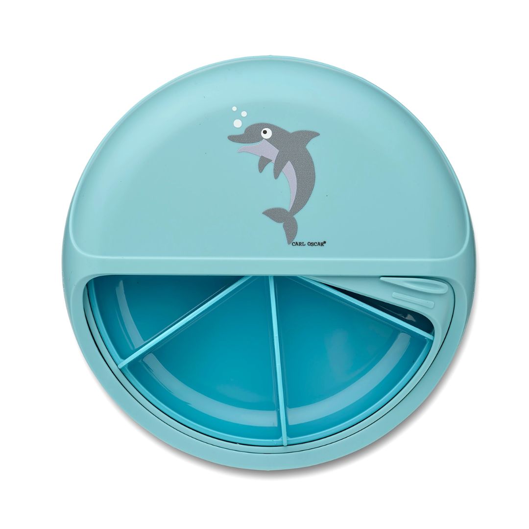 Snack Disc Kinder 'Delfin' blau 15 cm