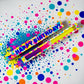 Statement Kerze 'HAPPY BIRTHDAY' blau