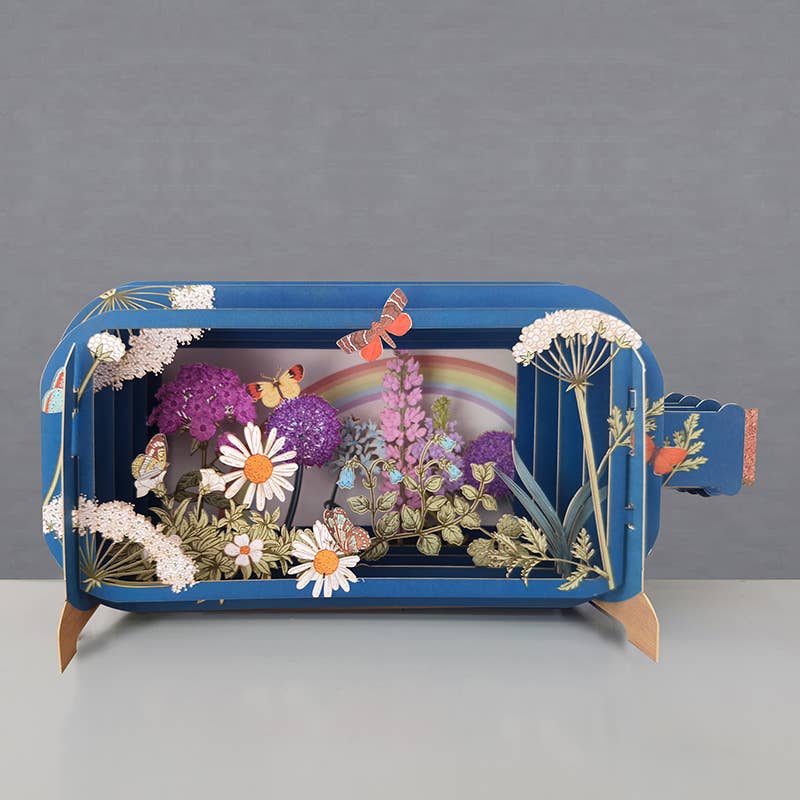 Dimensionale Pop-Up-Karte 'Sommerwiese'