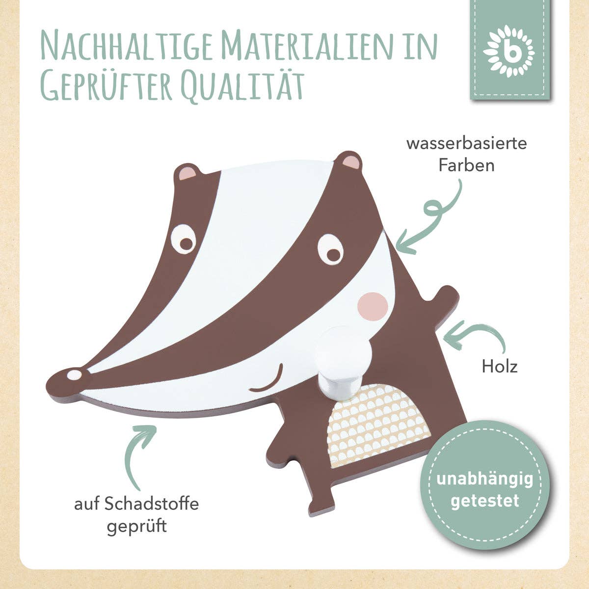 Wandhaken 'Dachs'