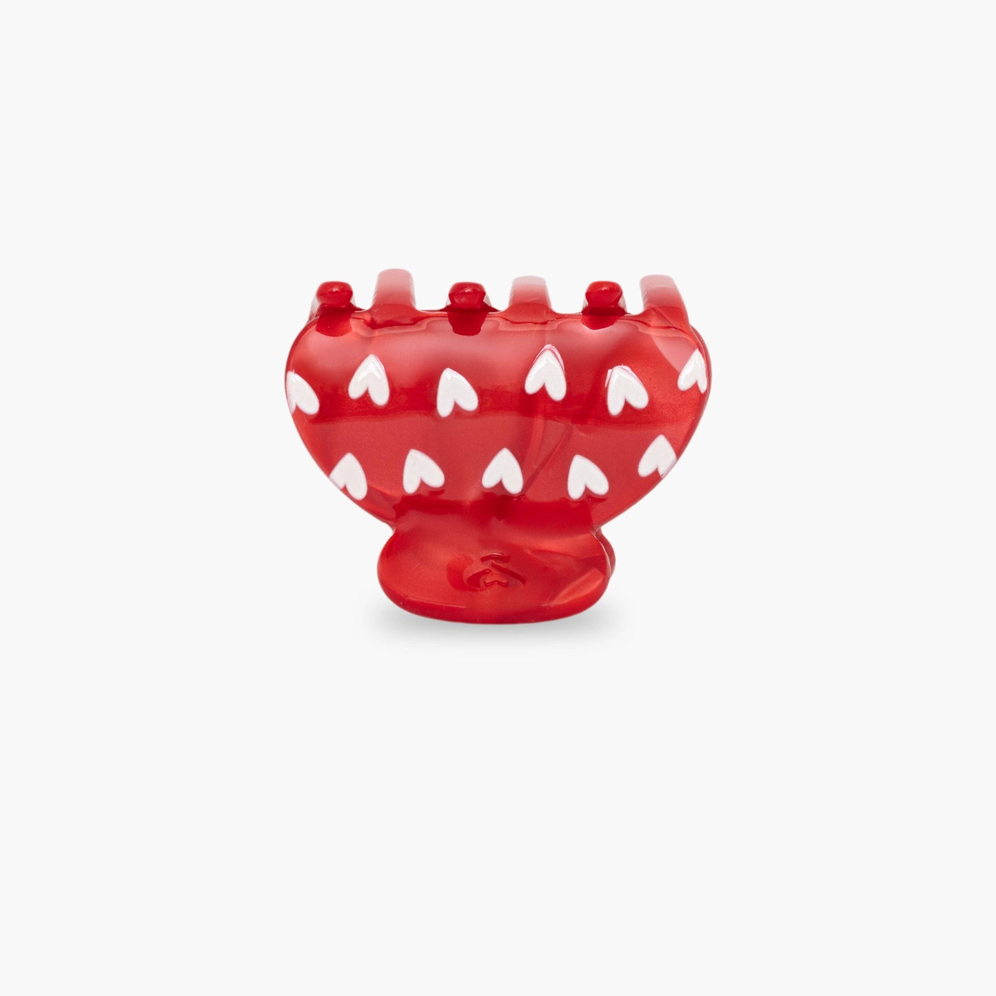 Haarklammer 'Coope Couple' rot/Herzen